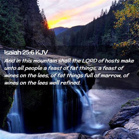 Isaiah 25:6 KJV Bible Verse Images