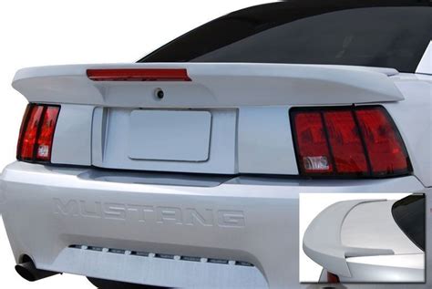 FOR FORD MUSTANG Saleen Style Long W Light Rear Spoiler 1999 2004