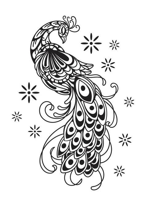 Ornamental Firebird Tattoo Design 24642028 Vector Art at Vecteezy