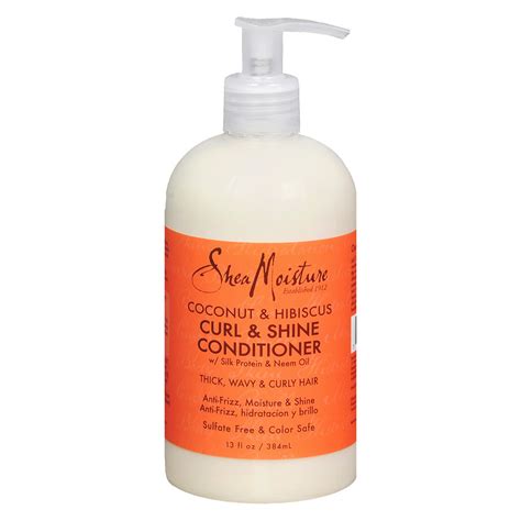 Shea Moisture Curl And Shine Conditioner Coconut And Hibiscus 13 Natural