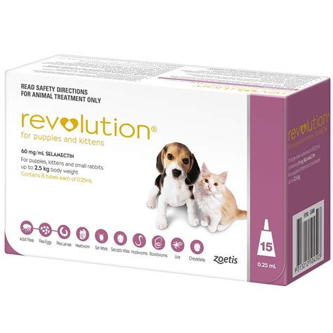 Revolution for Puppies & Kittens up to 5 lbs (up to 2.5 kg) - Mauve 15 ...