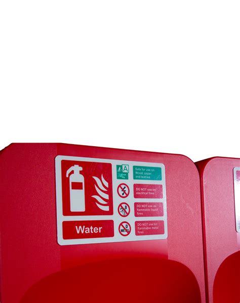 Commander Double Extinguisher Stand Red Checkfire