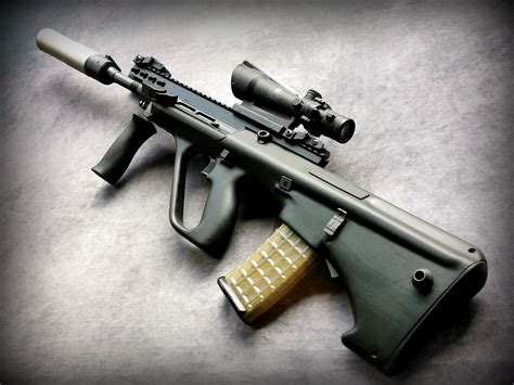 Steyr Aug With Trijicon Acog Rguns