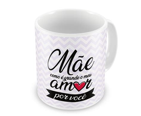 Caneca Porcelana M E Como Grande O Meu Amor Por Voc Elo