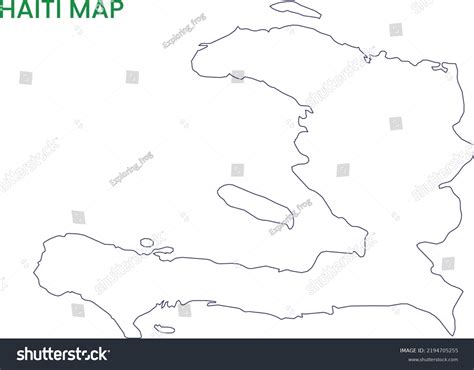 High Detailed Map Haiti Outline Map Stock Vector (Royalty Free) 2194705255 | Shutterstock