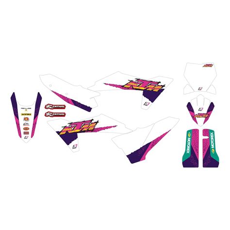 Kit D Co Blackbird R Tro Ktm Sx Sxf Depuis Blanc Violet