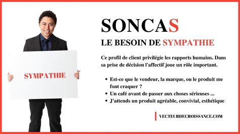 Comment vendre plus via la méthode SONCAS le profil sympathie