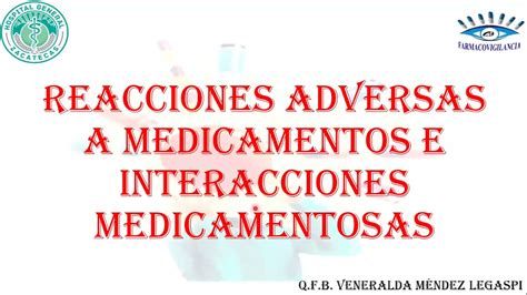 Reacciones Adversas De Los Fármacos E Interacciones Medicamentosas Youtube