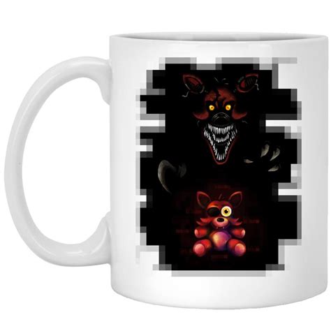 Five Nights At Freddys Fnaf Nightmare Foxy Plush Coffee Mug Mugozstyle