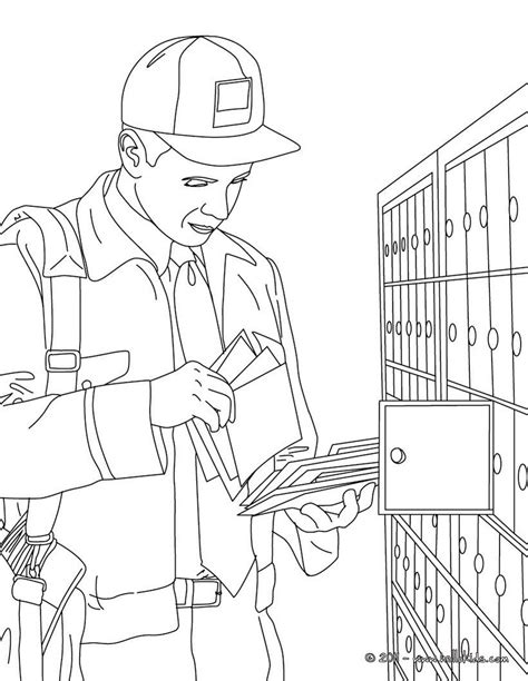 Postman Coloring Pages Coloring Pages Coloring Book