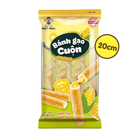 Bánh gạo cuộn Want Want vị rong biển 180g