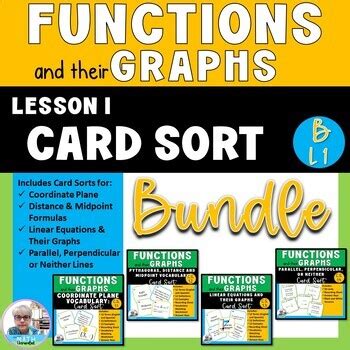 Coordinate Plane And Linear Equations Card Sort Bundle By Math Unraveled