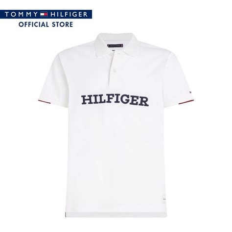 Tommy Hilfiger เสอโปโลผชาย รน MW0MW33076 YBR สขาว Lazada co th