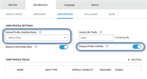 Configure The Visibility Of User Profiles Dnn Docs