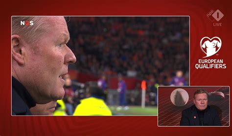 Ronald Koeman Ergert Zich Groen En Geel Aan Tv Camera Wat Je Zegt