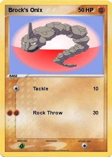 Pokémon Brock s Onix - Tackle - My Pokemon Card