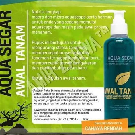 Jual Pupuk Cair Aquascape Awal Tanam Aqua Segar 250ml Shopee Indonesia