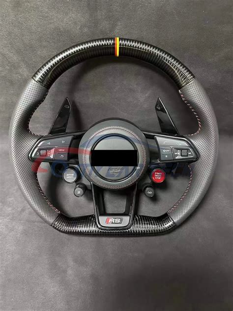 Real Carbon Fiber Full Leather Forged Carbon Fiber Steering Wheel For