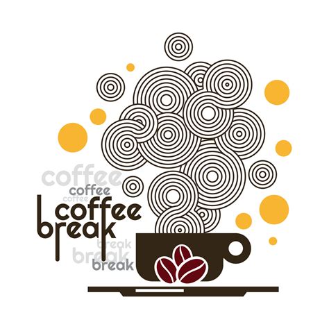 Coffee Break Abstract Illustration Image 8712711 Vector Art At Vecteezy