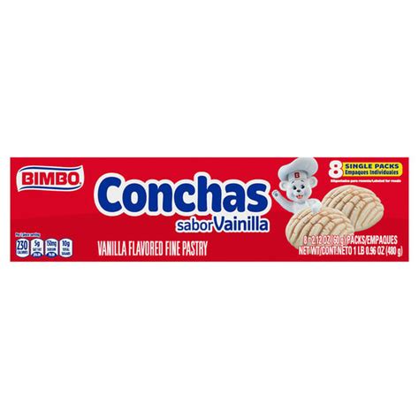 Bimbo Conchas Vanilla Flavored Fine Pastry 16 96 Oz Delivery Or