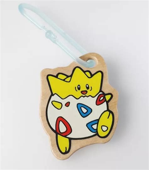 Togepi Pokemon Wood Plate Strap Meiji Nintendo Japonaise Du Japon F S