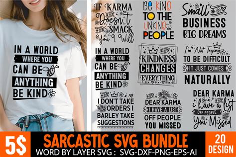 Sarcastic Svg Bundle Sarcastic Quotes Graphic By Ranacreative51