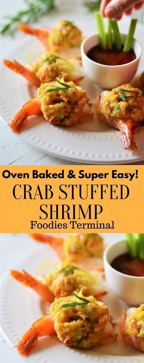 Easy Baked Stuffed Shrimp With Crabmeat And Ritz Crackers Recipe