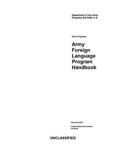 Department Of The Army Pamphlet Da Pam Army Foreign Language