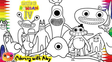 Garten Of Banban Coloring Pages Color All New Monsters Cartoon