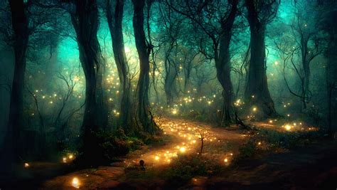 Fireflies In The Forest