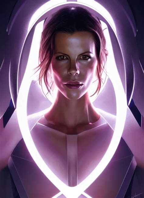 Symmetry Portrait Of Kate Beckinsale Sci Fi Tech Stable