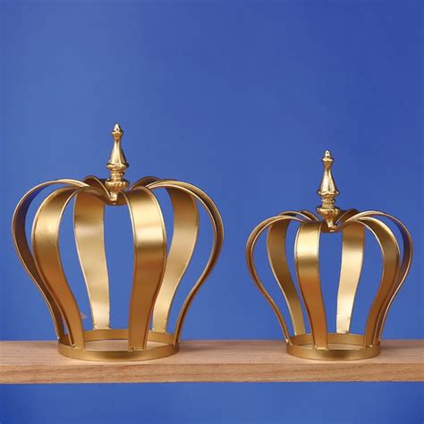 Gold Metal Crown Decor