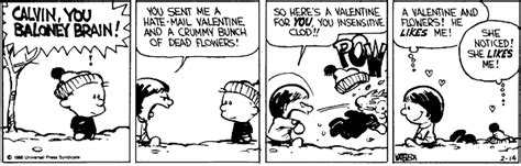 Chronicles of Calvin n Hobbes: Calvin Susie and Valentine Day