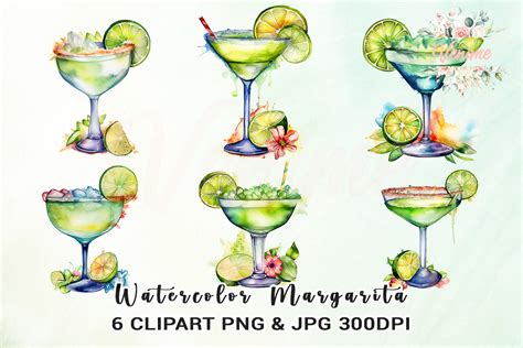 Watercolor Margarita Clipart Graphic By Venime · Creative Fabrica