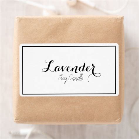 Soy Candle Labels Zazzle