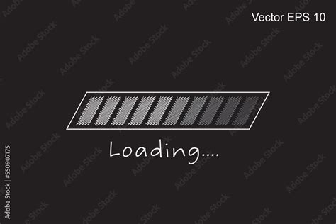 black game loading screen  monitor technology concept design stock