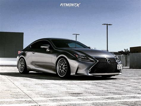 2016 Lexus Rc350 F Sport With 19x8 5 Ssr Professor Ms1 And Yokohama 225x40 On Lowering Springs