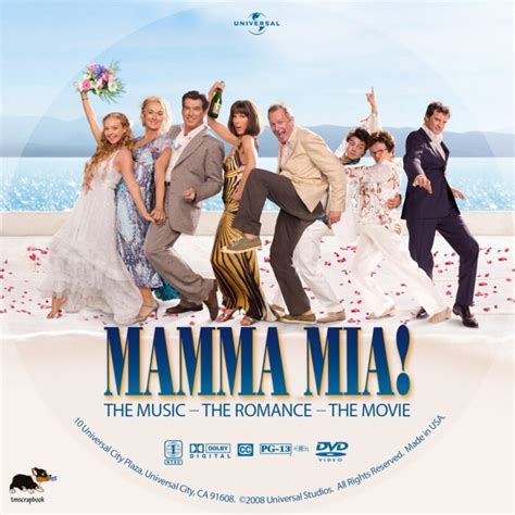 Mamma Mia 2008 R1 Custom Dvd Labels Dvdcovercom