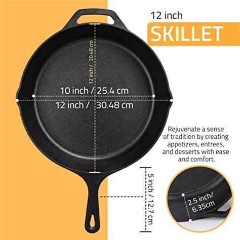 Utopia Kitchen 12 Inch Pre Seasoned Chef S Pan Frying Pan Safe