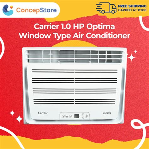 carrier  hp optima window type inverter air conditioner