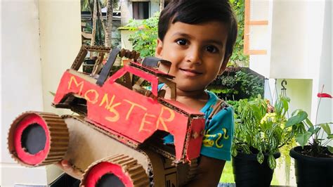 How To Make Monstertruck In Cardboardeasy H Talks YouTube