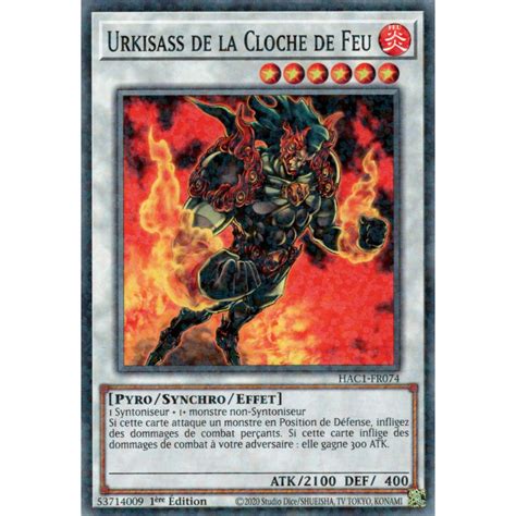 Urkisass De La Cloche De Feu Hac Fr V Dnpr Carte Yu Gi Oh