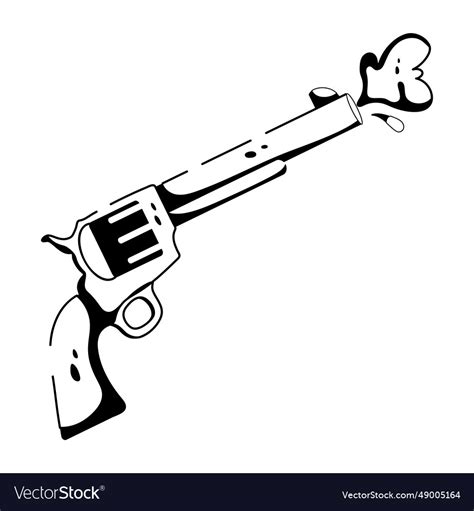 Revolver Royalty Free Vector Image - VectorStock