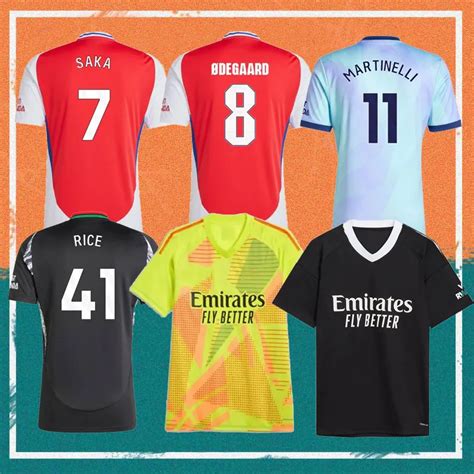 Gunners Soccer T Shirts G Jesus Havertz Thomas Trossard Rice