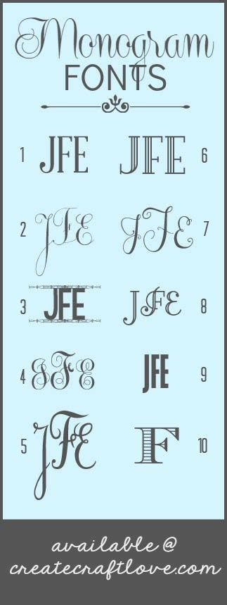 The BEST Monogram Fonts