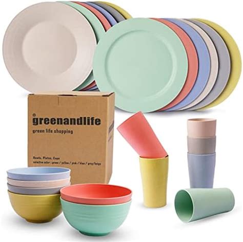 Amazon Greenandlife Premium 16pcs Service For 4 Plastic