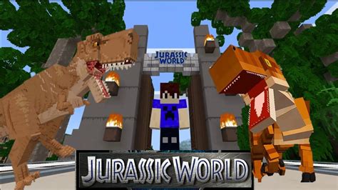 ¡jurasic World En Minecraft Youtube