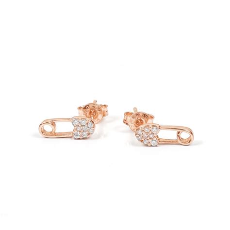 Anting Emas Hwt Gold Bianca Collection Alk K Rose Gold