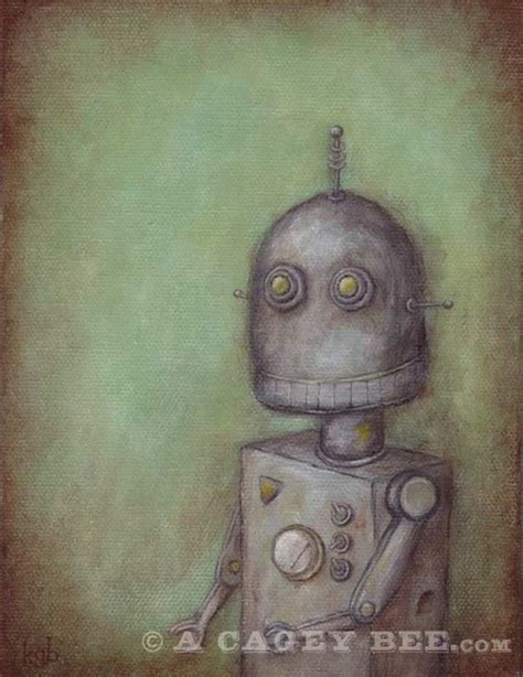 Robot No. 2 Eugene Robot Art Print, Robot Painting - Etsy