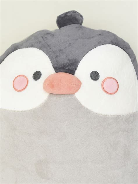 Peluche Pinguino 35 Cm Gris Claro — Guapa